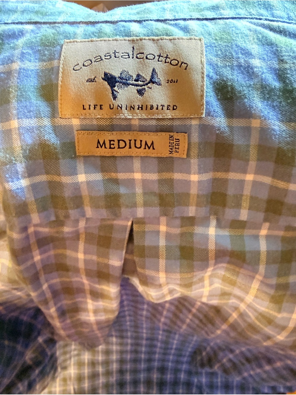 Coastal Cotton Long Sleeve Shirt Size Medium.